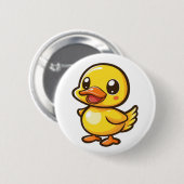 Cartoon eenden illustratie ronde button 5,7 cm (Voorkant /achterkant)