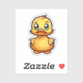 Cartoon eenden illustratie sticker (Vel)