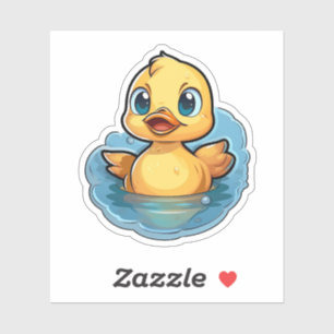 Cartoon eenden illustratie sticker