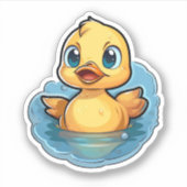 Cartoon eenden illustratie sticker (Voorkant)