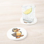 Cartoon eenden illustratie zandsteen onderzetter (Zijkant)