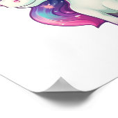 Cartoon eenhoorn illustratie poster (Hoek)