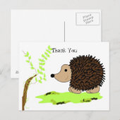 Cartoon Egel Briefkaart (Voorkant / Achterkant)