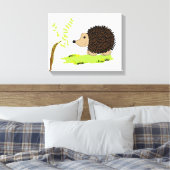 Cartoon Egel Canvas Afdruk (Insitu (Slaapkamer))