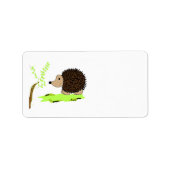 Cartoon Egel Etiket (Voorkant)