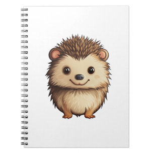 Cartoon egel illustratie notitieboek