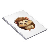 Cartoon egel illustratie notitieboek (Rechterzijde)