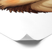 Cartoon egel illustratie poster (Hoek)