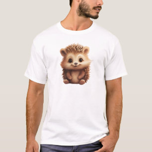 Cartoon egel illustratie t-shirt
