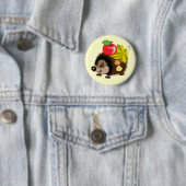 cartoon egel ronde button 5,7 cm (In situ)