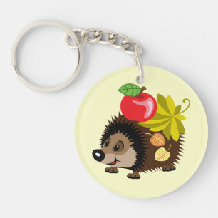 cartoon egel sleutelhanger