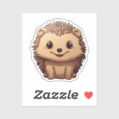 Cartoon egel sticker (Vel)