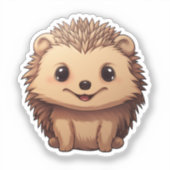 Cartoon egel sticker (Voorkant)