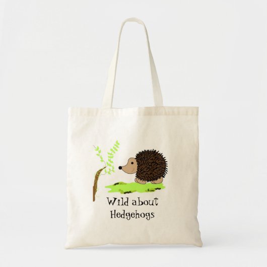 Cartoon Egel Tote Bag (Voorkant)