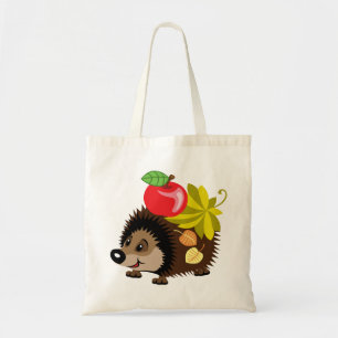 cartoon egel tote bag