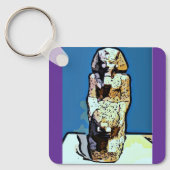 Cartoon Egyptisch beeld Sleutelhanger (Voorkant)