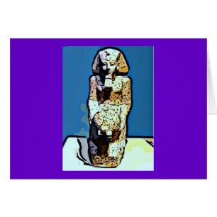 Cartoon Egyptische Beeldhouwwerk