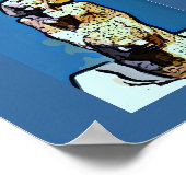 Cartoon Egyptische Kunst Poster (Hoek)