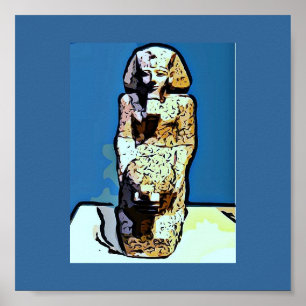 Cartoon Egyptische kunst Poster