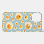 Cartoon Eieren Pattern Cute Food Case-Mate iPhone Case (Achterkant (horizontaal))