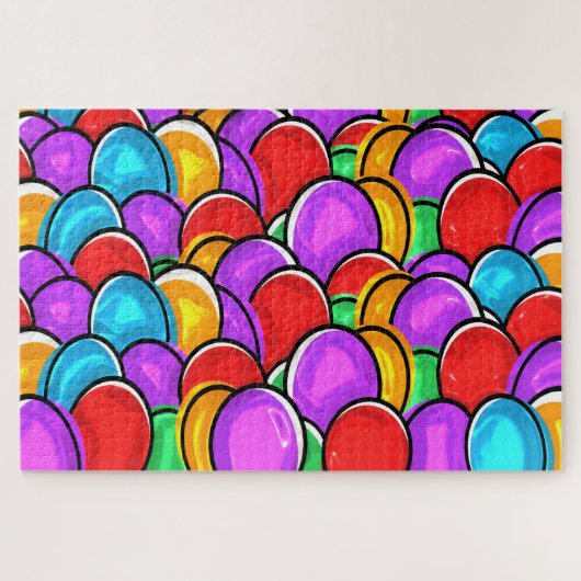 cartoon eieren puzzel legpuzzel (Horizontaal)