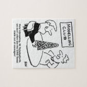 Cartoon Eiffeltoren modelleren Legpuzzel (Horizontaal)