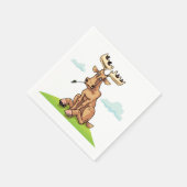 Cartoon Eland Papieren Servetten (Hoek)