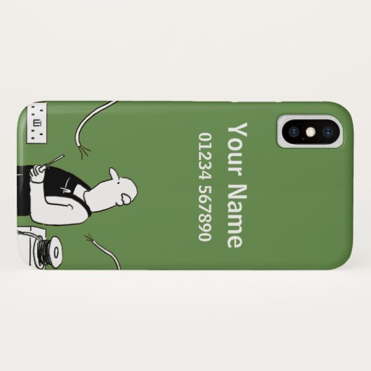 Cartoon Elektrisch thema Case-Mate iPhone Case (Achterkant (horizontaal))