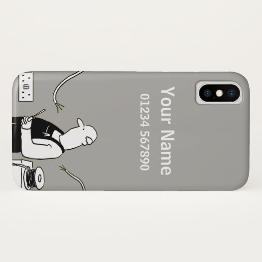 Cartoon Elektrisch thema Case-Mate iPhone Case (Achterkant (horizontaal))