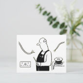 Cartoon elektrische services briefkaart (Staand voorkant)