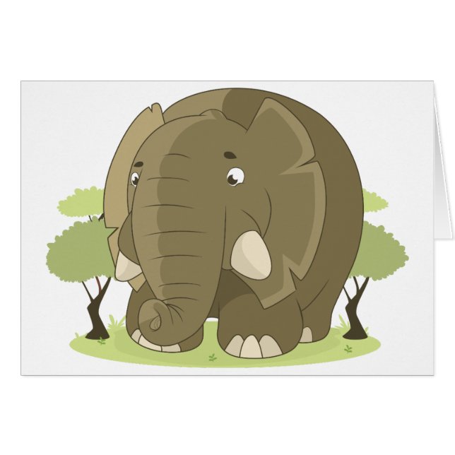 Cartoon Elephant (Voorkant Horizontaal)