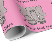 Cartoon Elephant Cadeaupapier (Rol Hoek)