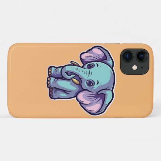 CARTOON ELEPHANT Case-Mate iPhone CASE (Achterkant (horizontaal))
