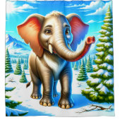 Cartoon Elephant Douchegordijn (Voorkant)