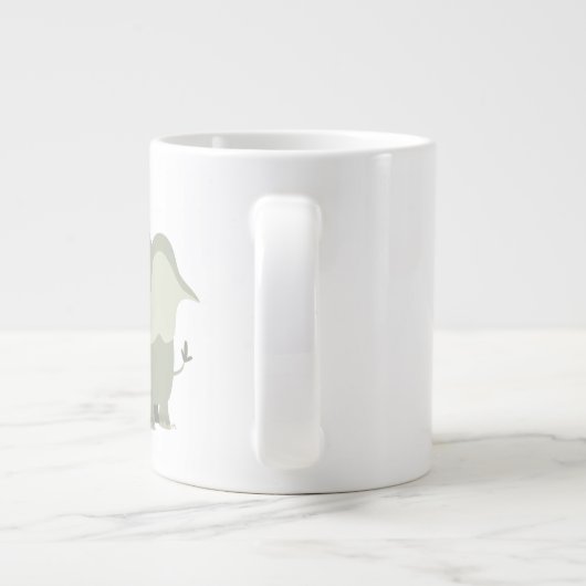 Cartoon Elephant Family Jumbo Mok (Achterkant)