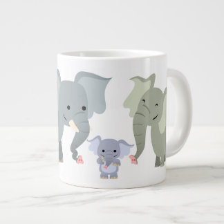Cartoon Elephant Family Jumbo Mok