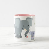 Cartoon Elephant Family Mok (Center)