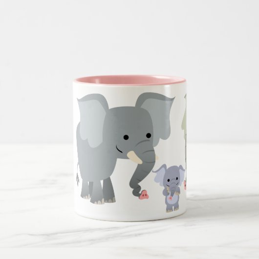Cartoon Elephant Family Mok (Center)