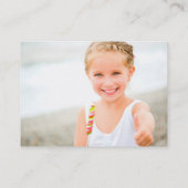 Cartoon Elephant Kind Profile Photo Calling Card Visitekaartje (Achterkant)