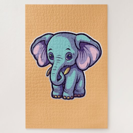 CARTOON ELEPHANT LEGPUZZEL (Verticaal)