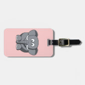 Cartoon Elephant lugauge Label Bagagelabel (Voorkant horizontaal)