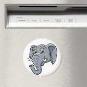 Cartoon Elephant Magneet (Insitu (Vaatwasser))