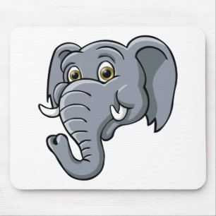Cartoon Elephant Muismat