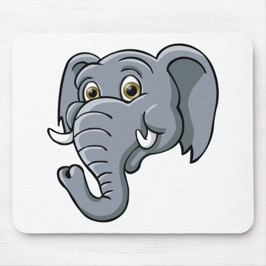 Cartoon Elephant Muismat (Voorkant)