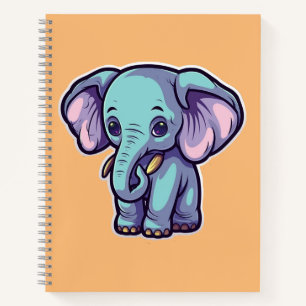 CARTOON ELEPHANT NOTITIEBOEK