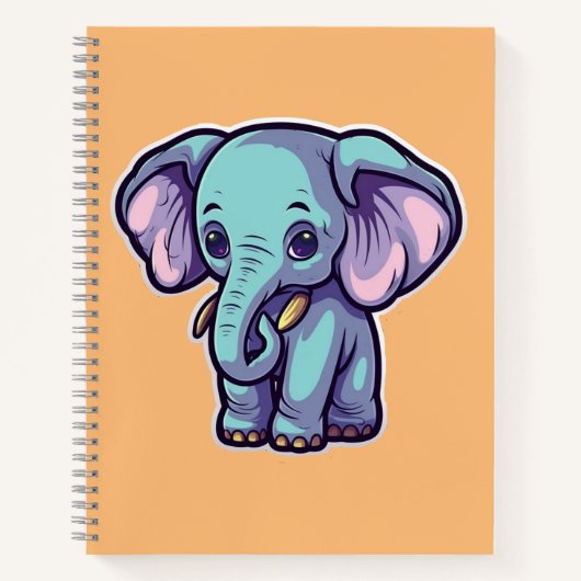 CARTOON ELEPHANT NOTITIEBOEK (Voorkant)