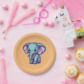CARTOON ELEPHANT PAPIEREN BORDJE (Feest)