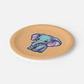 CARTOON ELEPHANT PAPIEREN BORDJE (Gekanteld)