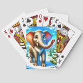 Cartoon Elephant Pokerkaarten (Achterkant)