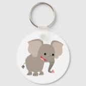 Cartoon Elephant Sleutelhanger (Voorkant)